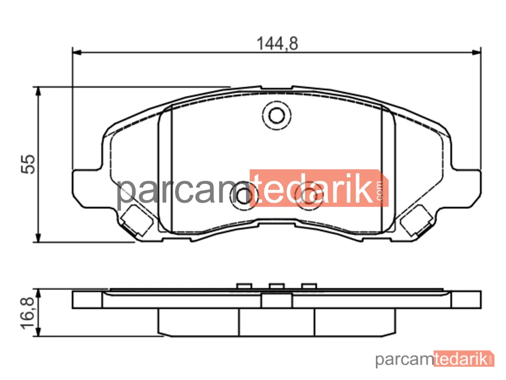 BOSCH 0986495170 | Fren Balatası (Ön) — Jeep Compass, Dodge Caliber, Chrysler Sebring