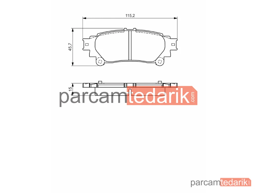 BOSCH 0986495174 | Fren Balatası (Arka) — Lexus RX, Lexus GS, Toyota Mirai