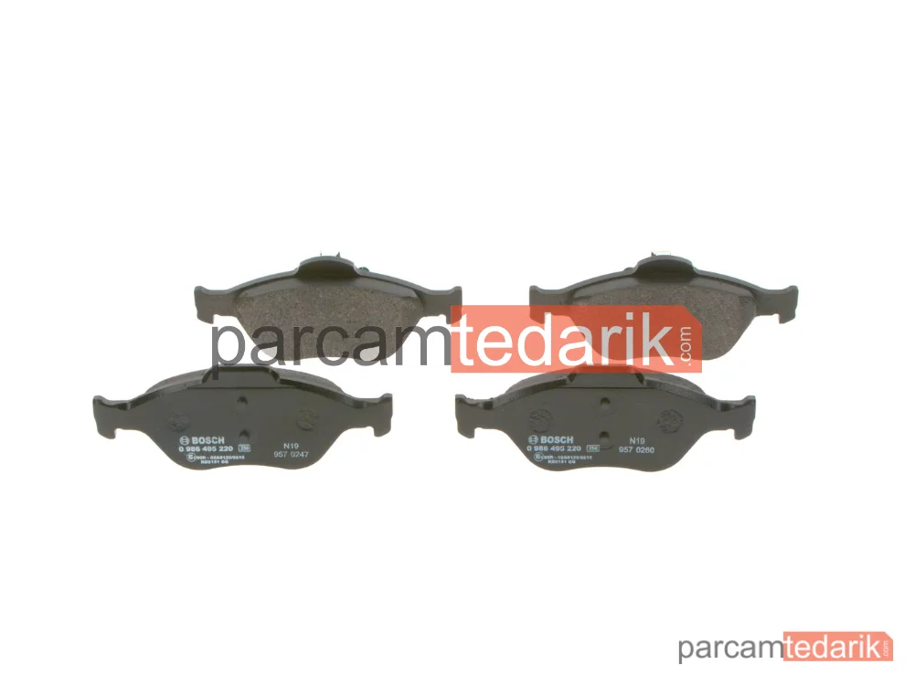 0986495220 | Fren Balatası (Ön) — Ford Fiesta IV, Ford Fusion, Ford Fiesta V