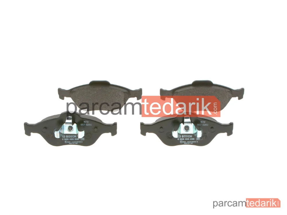 BOSCH 0986495220 | Fren Balatası (Ön) — Ford Fiesta IV, Ford Fusion, Ford Fiesta V