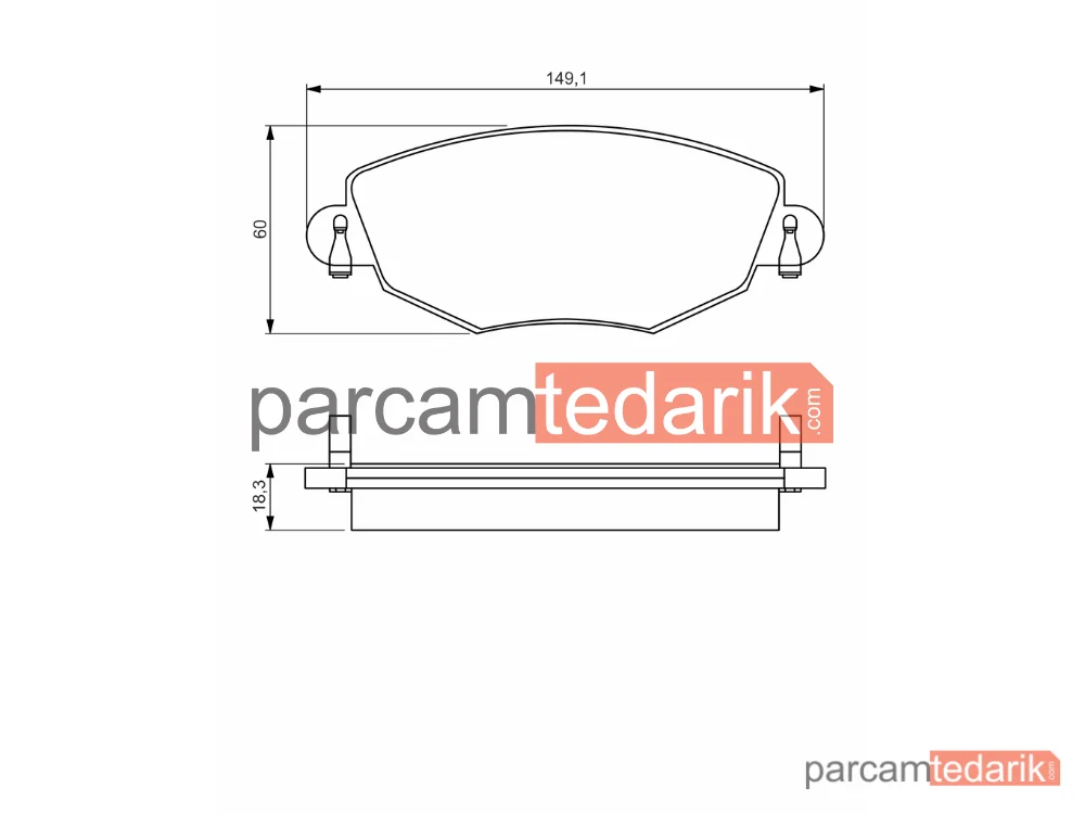 BOSCH 0986495230 | Fren Balatası (Ön) — Ford Mondeo III, Jaguar X-Type I