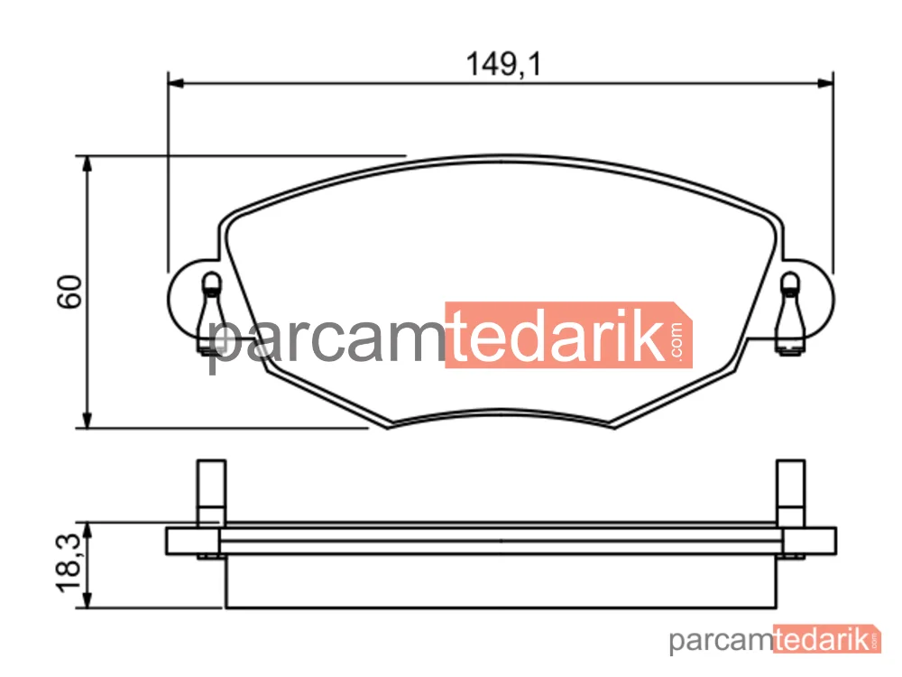 BOSCH 0986495230 | Fren Balatası (Ön) — Ford Mondeo III, Jaguar X-Type I