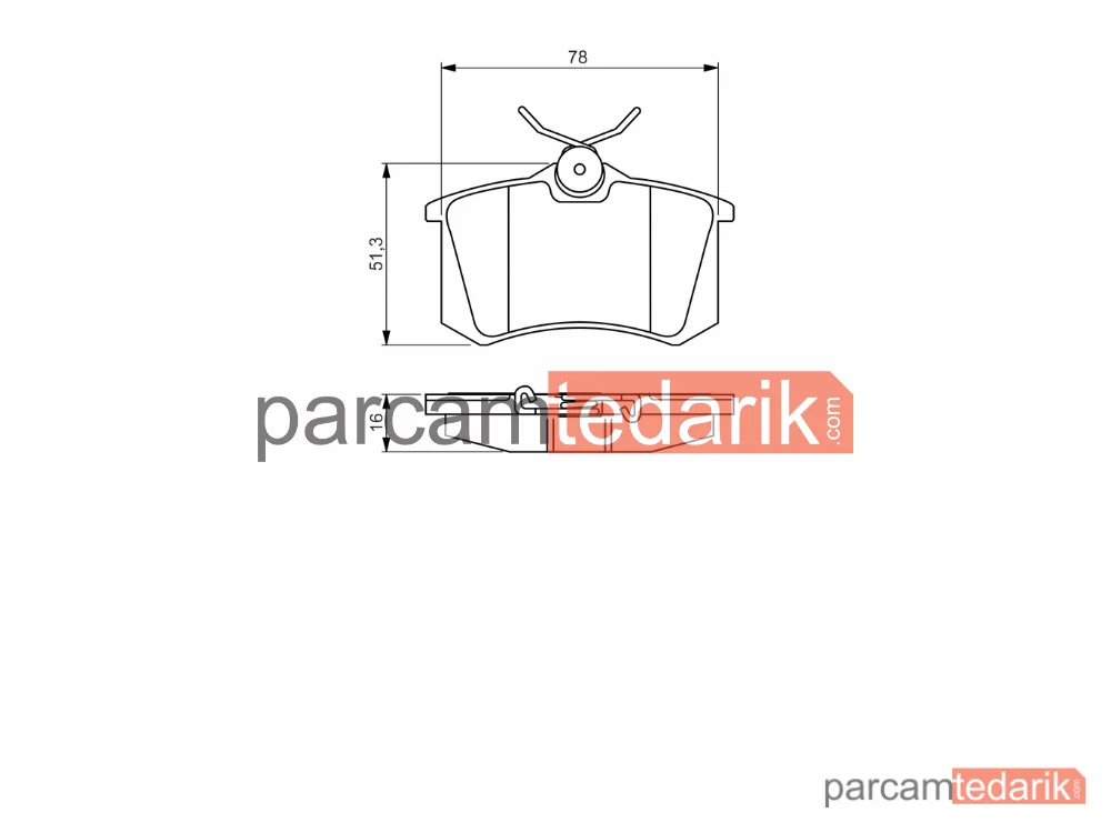 BOSCH 0986495231 | Fren Balatası (Arka)