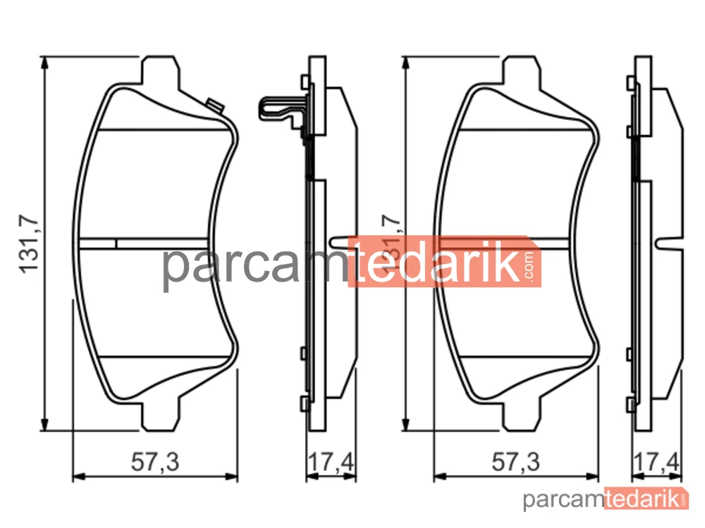 BOSCH 0986495243 | Fren Balatası (Ön) — Toyota Corolla