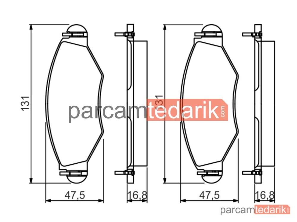 BOSCH 0986495244 | Fren Balatası — Peugeot 206, Peugeot 206 SW