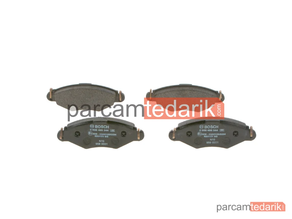 0986495244 | Fren Balatası — Peugeot 206, Peugeot 206 SW
