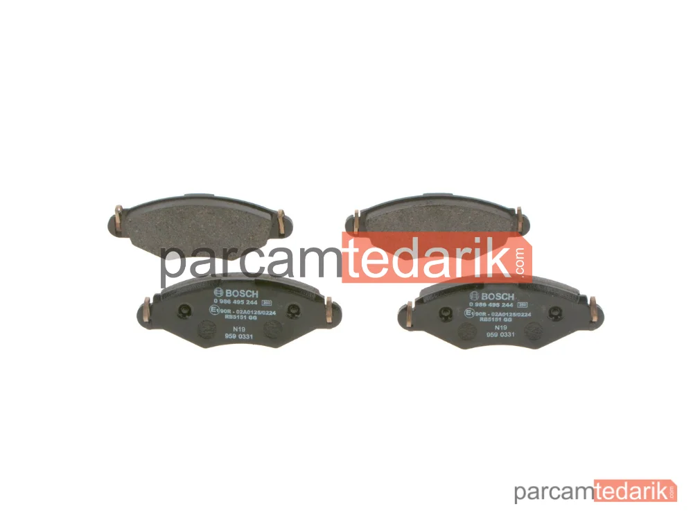 BOSCH 0986495244 | Fren Balatası — Peugeot 206, Peugeot 206 SW