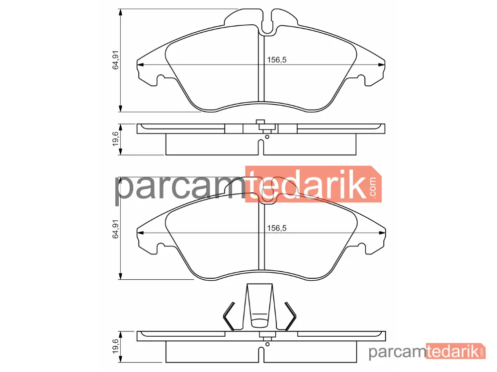 BOSCH 0986495245 | Fren Balatası — Mercedes-Benz Sprinter 3-t, Mercedes-Benz Sprinter 4-t