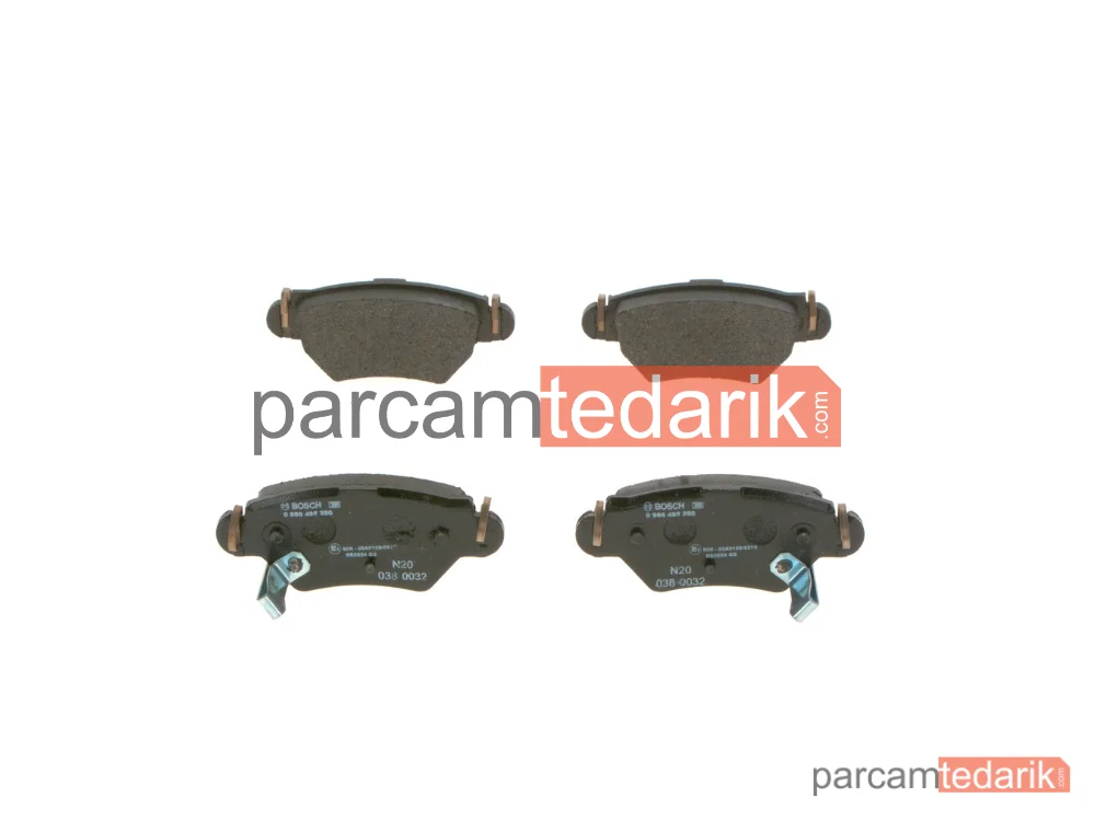 0986495250 | Fren Balatası (Arka) — Opel Astra G, Opel Astra G Coupe, Opel Astra G Kombi