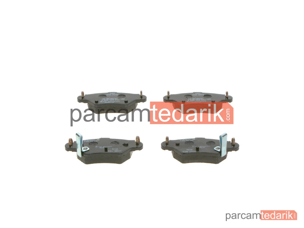 BOSCH 0986495250 | Fren Balatası (Arka) — Opel Astra G, Opel Astra G Coupe, Opel Astra G Kombi