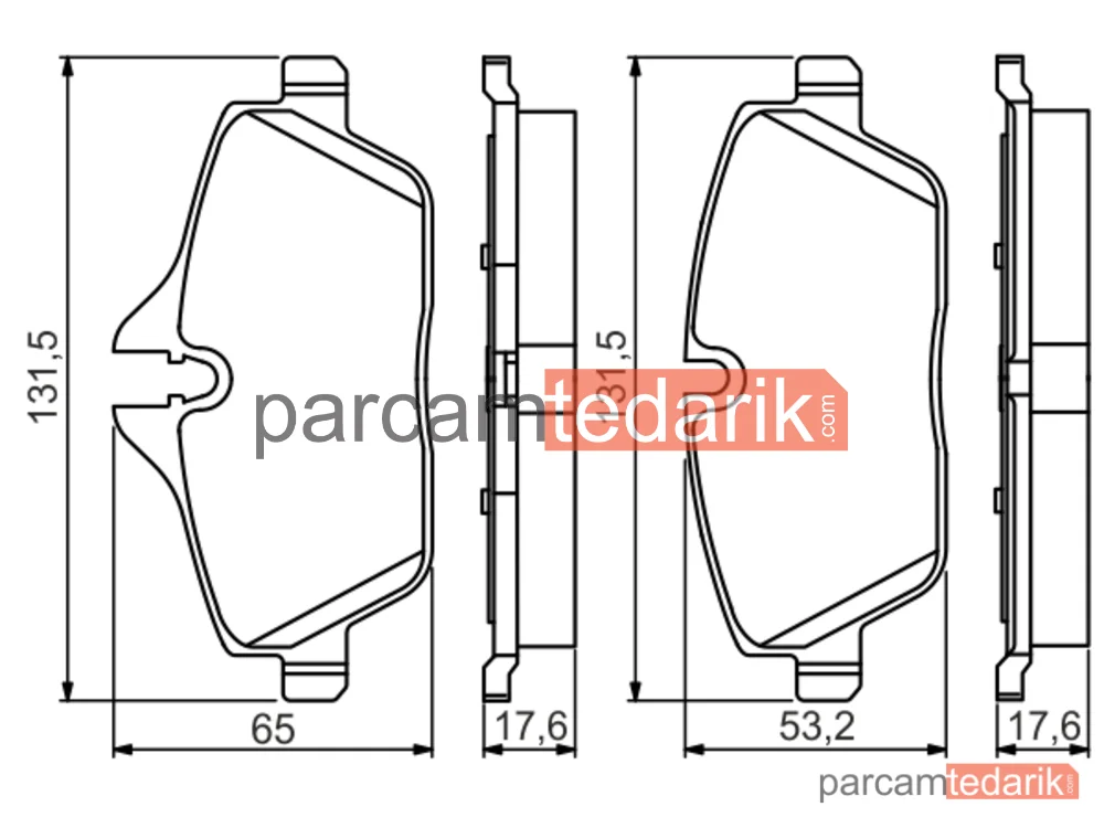 BOSCH 0986495251 | Fren Balatası (Ön) — Mini, Mini Clubman, Mini Cabrio