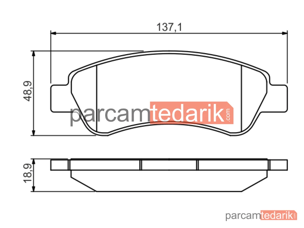 BOSCH 0986495254 | Fren Balatası (Arka) — Citroen Jumper III, Fiat Ducato, Peugeot Boxer