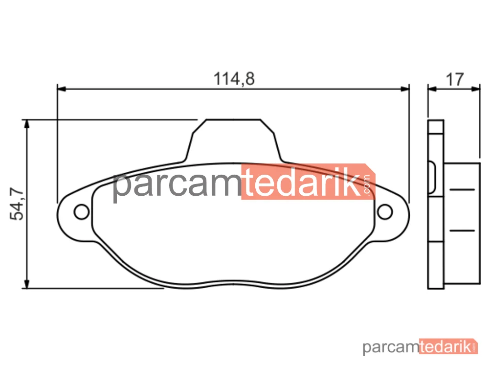 BOSCH 0986495255 | Fren Balatası (Ön) — Fiat Cinquecento, Fiat Punto, Fiat Panda