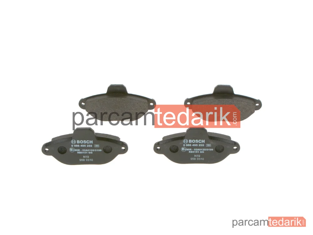0986495255 | Fren Balatası (Ön) — Fiat Cinquecento, Fiat Punto, Fiat Panda