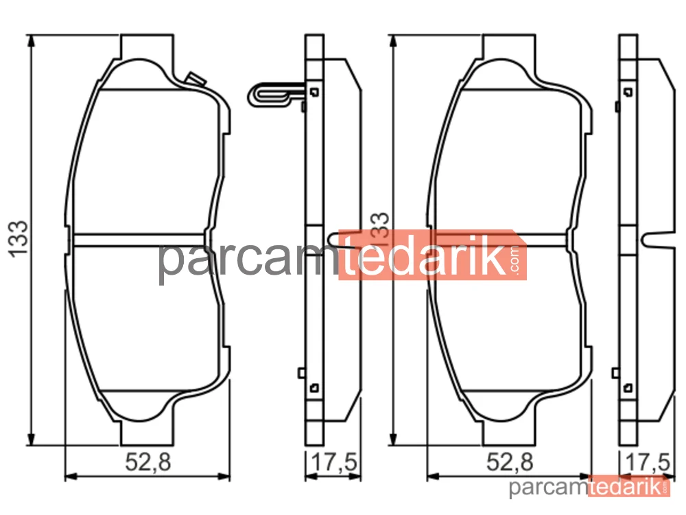 BOSCH 0986495257 | Fren Balatası (Ön)