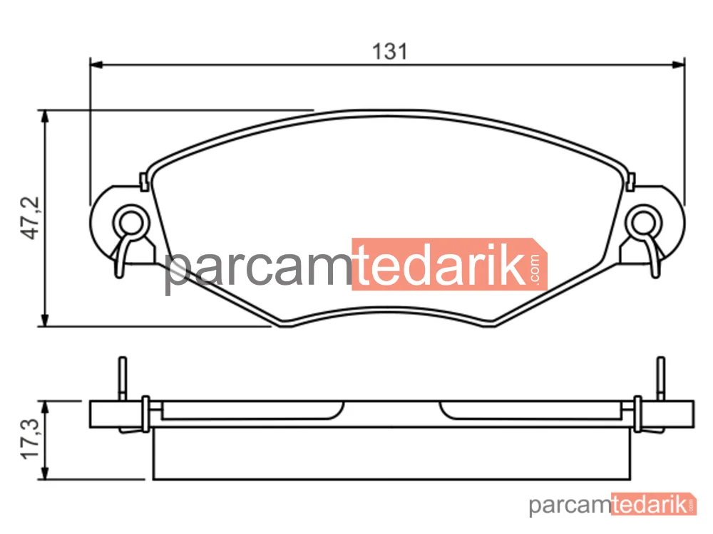BOSCH 0986495260 | Fren Balatası — Peugeot 306
