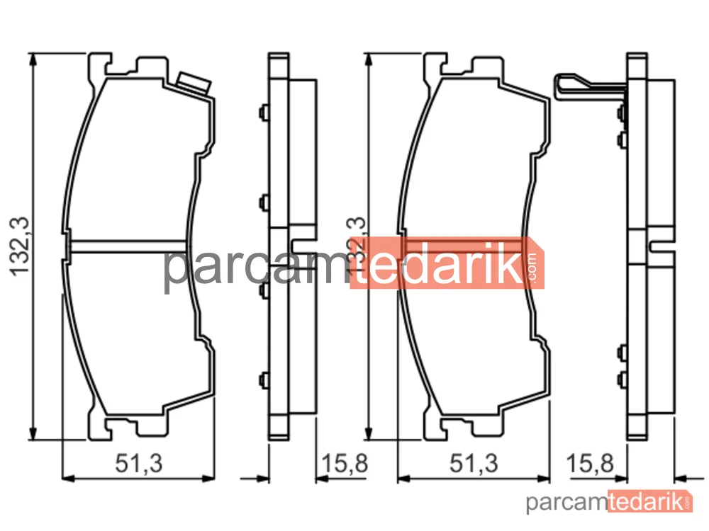 BOSCH 0986495265 | Fren Balatası (Ön) — Mazda 626 V, Mazda 323 S VI, Mazda 626 IV