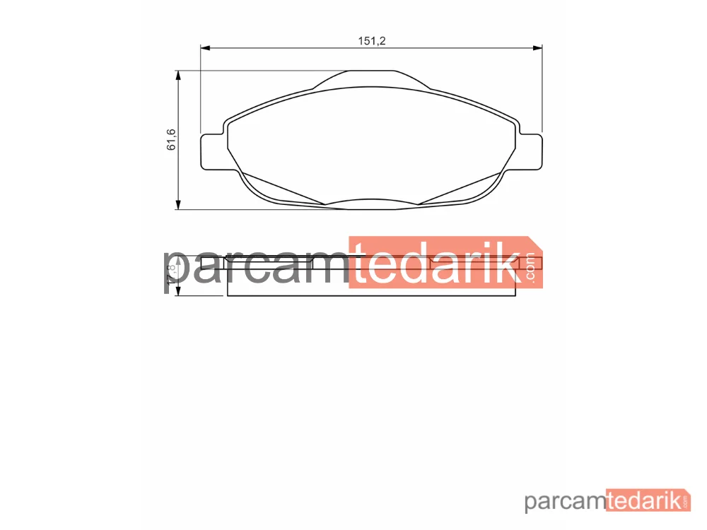BOSCH 0986495266 | Fren Balatası (Ön) — Peugeot 308 I, Peugeot 3008 I Mpv, Peugeot 308 SW I