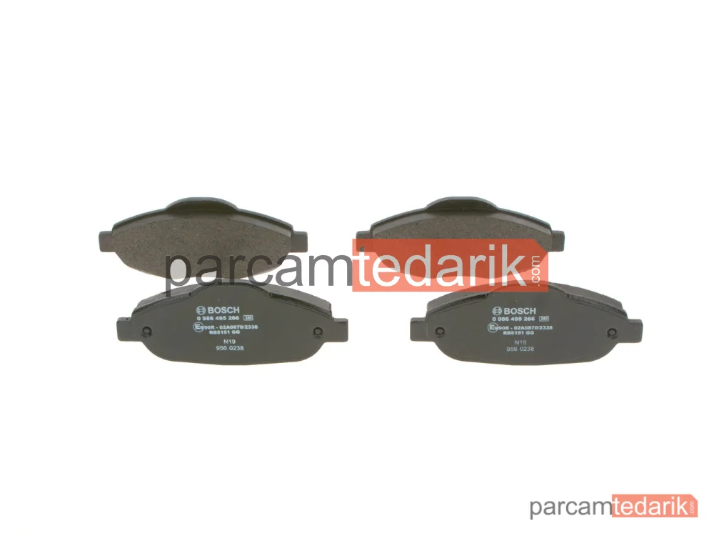 BOSCH 0986495266 | Fren Balatası (Ön) — Peugeot 308 I, Peugeot 3008 I Mpv, Peugeot 308 SW I