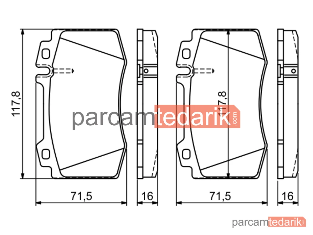 BOSCH 0986495278 | Fren Balatası (Ön) — Mercedes-Benz S-Serisi, Mercedes-Benz M-Serisi, Mercedes-Benz SL