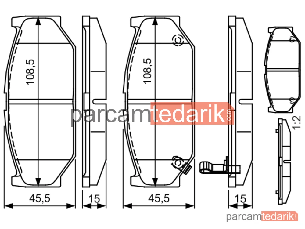 BOSCH 0986495308 | Fren Balatası (Ön) — Suzuki Swift III, Suzuki Swift IV