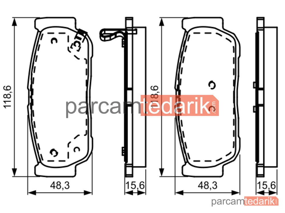 BOSCH 0986495315 | Fren Balatası (Ön) — SsangYong Rexton / Rexton II, SsangYong Rexton W / Rexton, SsangYong Kyron