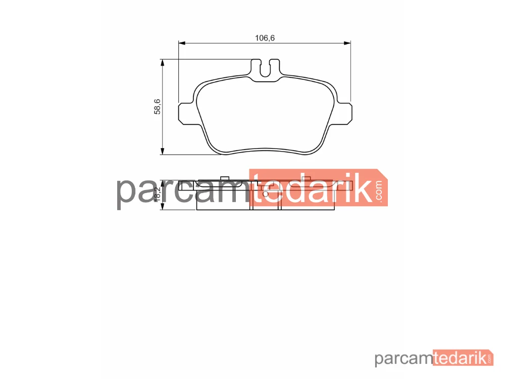 BOSCH 0986495348 | Fren Balatası (Arka) — Mercedes-Benz Cla Shooting Brake, Mercedes-Benz Cla Coupe
