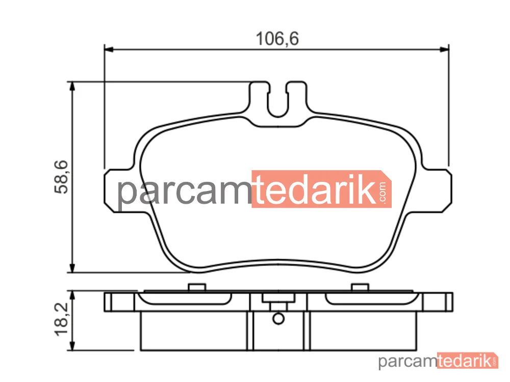 BOSCH 0986495348 | Fren Balatası (Arka) — Mercedes-Benz Cla Shooting Brake, Mercedes-Benz Cla Coupe