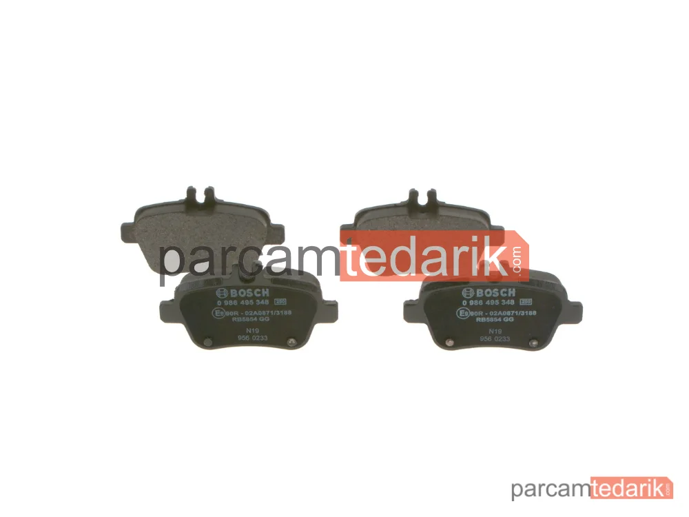 BOSCH 0986495348 | Fren Balatası (Arka) — Mercedes-Benz Cla Shooting Brake, Mercedes-Benz Cla Coupe
