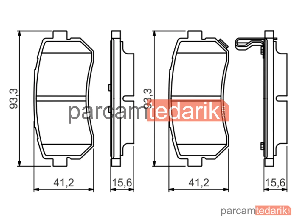 BOSCH 0986495354 | Fren Balatası (Arka) — Hyundai i20 I