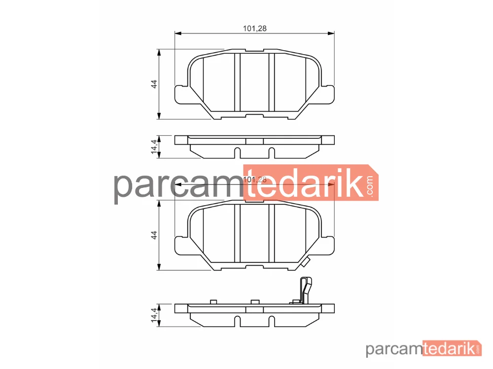 BOSCH 0986495358 | Fren Balatası (Arka) — Mitsubishi Asx, Mazda 6, Peugeot 4008