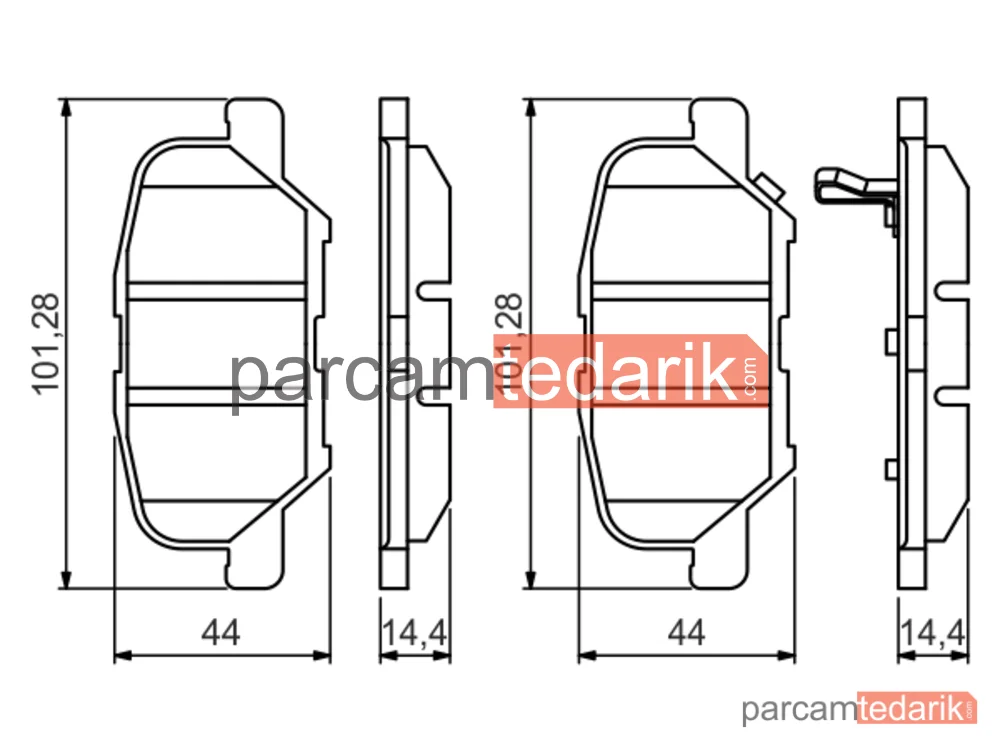BOSCH 0986495358 | Fren Balatası (Arka) — Mitsubishi Asx, Mazda 6, Peugeot 4008