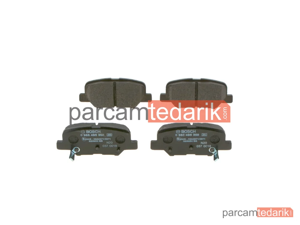 0986495358 | Fren Balatası (Arka) — Mitsubishi Asx, Mazda 6, Peugeot 4008