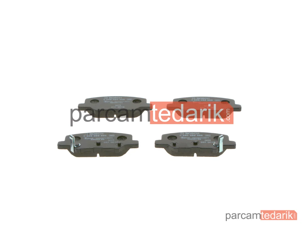 BOSCH 0986495358 | Fren Balatası (Arka) — Mitsubishi Asx, Mazda 6, Peugeot 4008