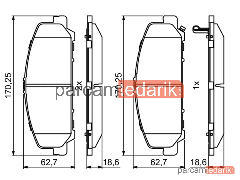 BOSCH 0986495375 | Fren Balatası