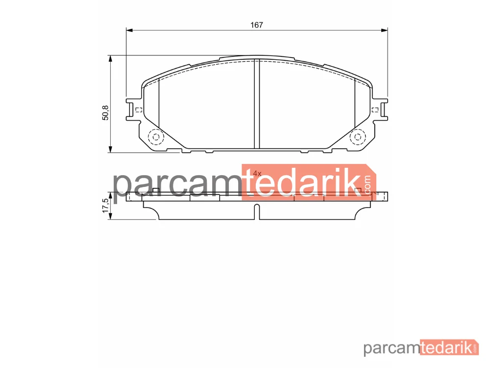 BOSCH 0986495404 | Fren Balatası — Jeep Cherokee