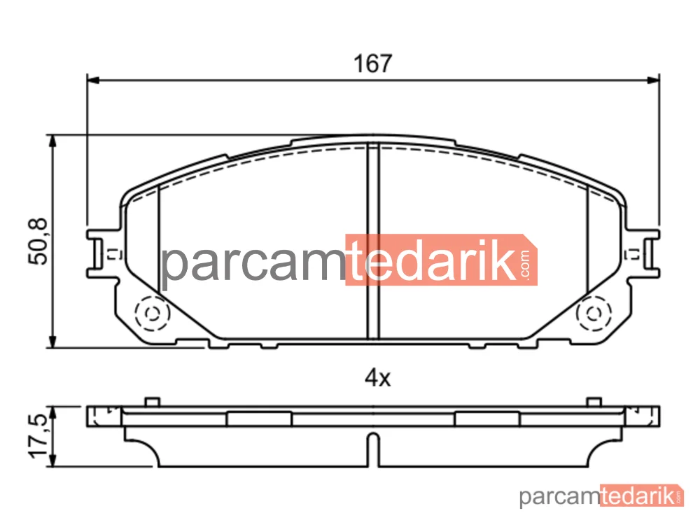 BOSCH 0986495404 | Fren Balatası — Jeep Cherokee