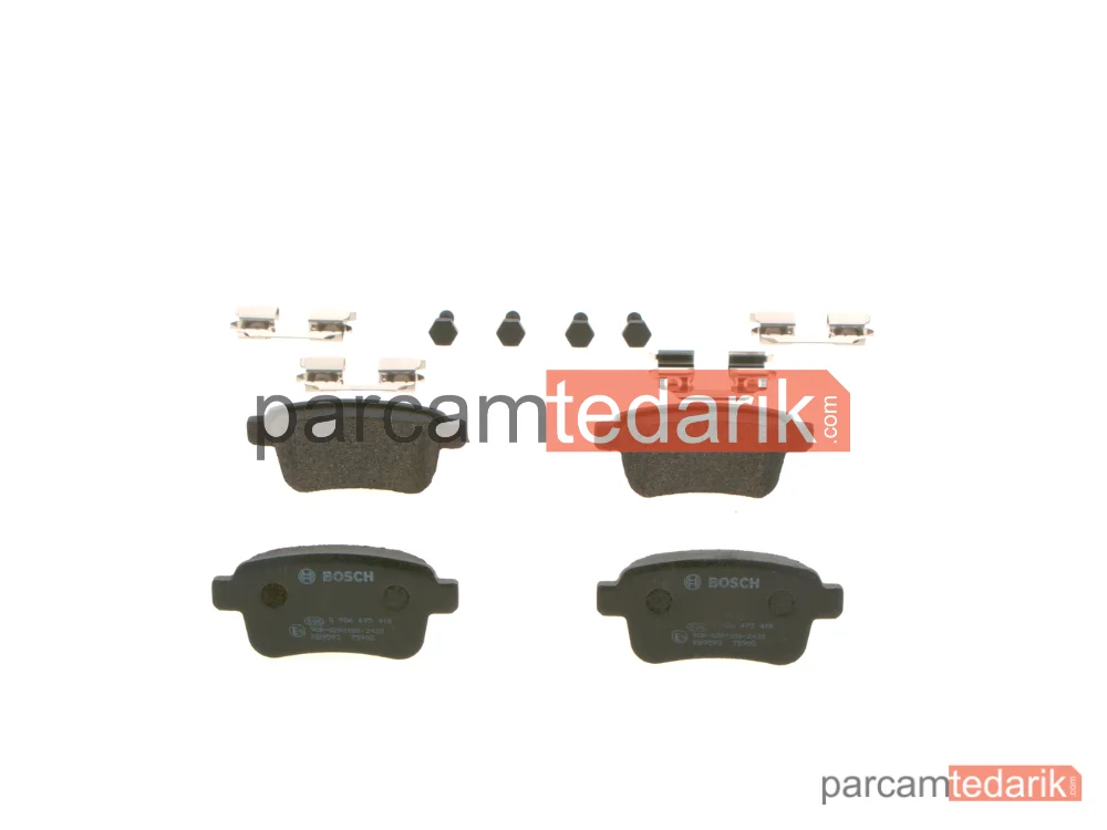 BOSCH 0986495418 | Fren Balatası (Arka) — Renault Kangoo Express, Renault Kangoo / Grand Kangoo II