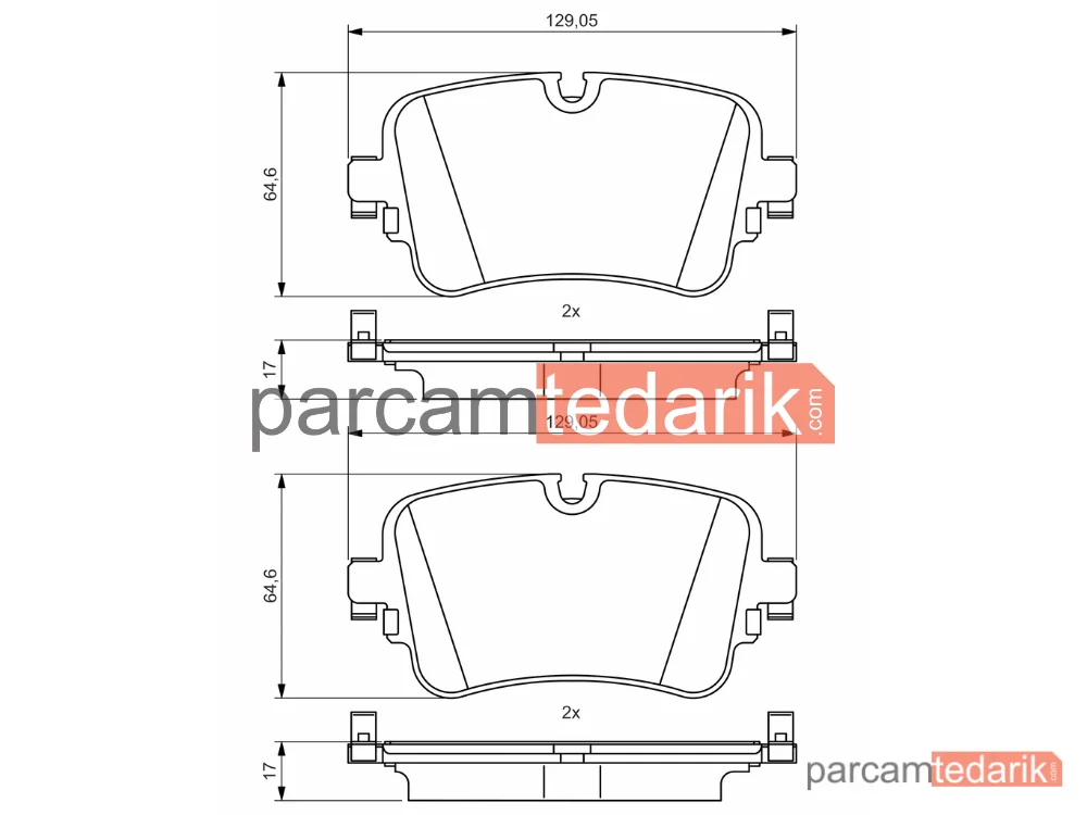 BOSCH 0986495426 | Fren Balatası — Audi A6 C8, Audi Q7, Audi A7