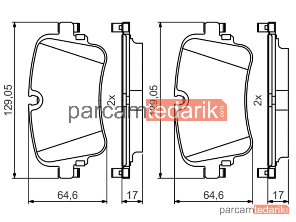BOSCH 0986495426 | Fren Balatası — Audi A6 C8, Audi Q7, Audi A7