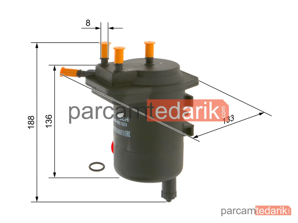 Yakıt Filtresi — Renault Clio II, Renault Kangoo Express, Renault Clio Symbol I - 09864B2023
