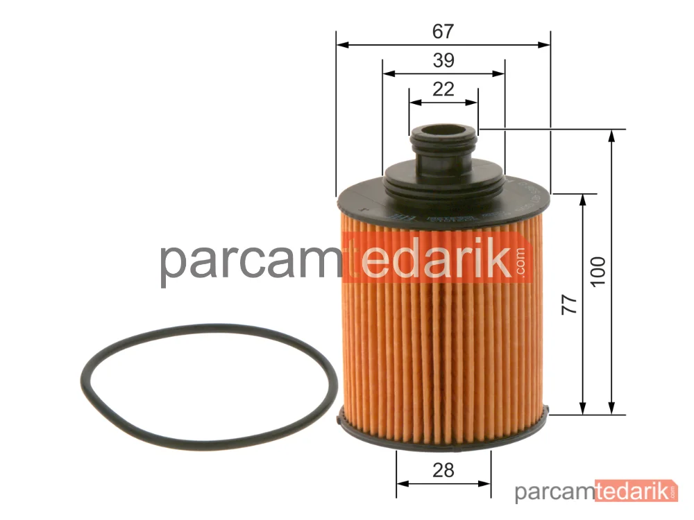 09864B7005 | Yağ Filtresi — Fiat Grande Punto, Lancia Ypsilon, Fiat Idea