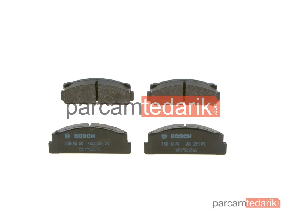 BOSCH 0986TB2002 | Fren Balatası (Ön)