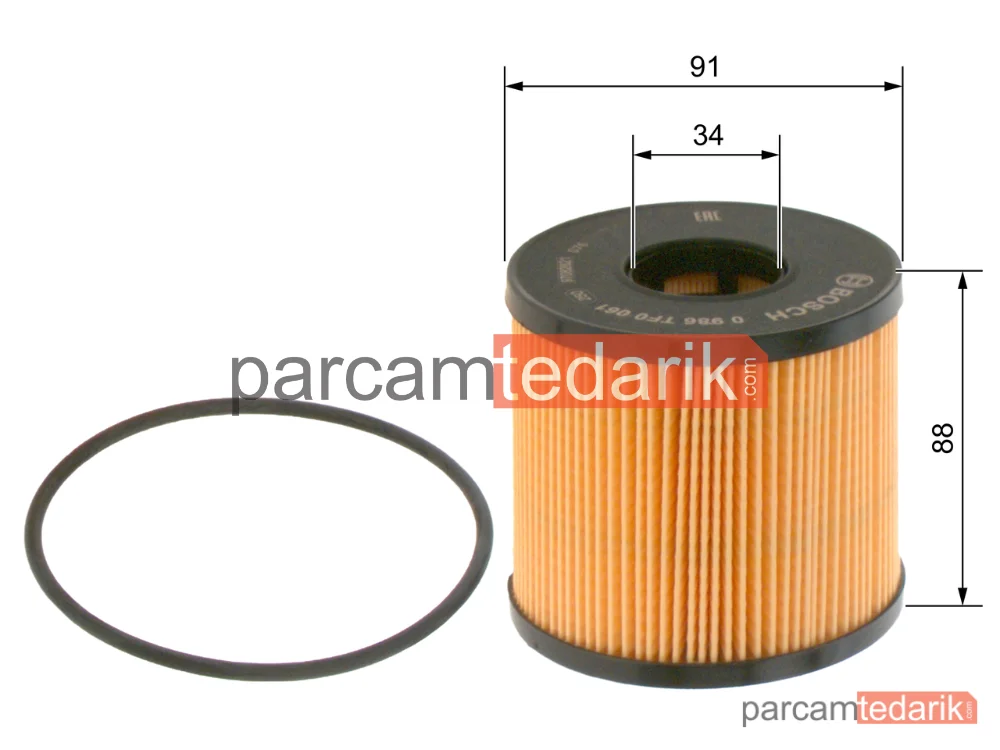 Yağ Filtresi — Nissan Interstar, Nissan Primastar, Opel Movano A - 0986TF0061
