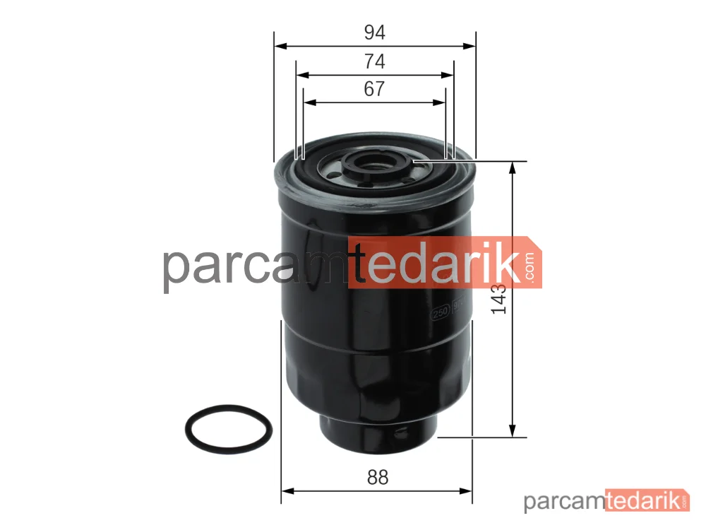 BOSCH 0986TF0086 | Yakıt Filtresi — Hyundai H-1 / Starex, Opel Campo, Asia Motors Rocsta Açık Arazi Aracı