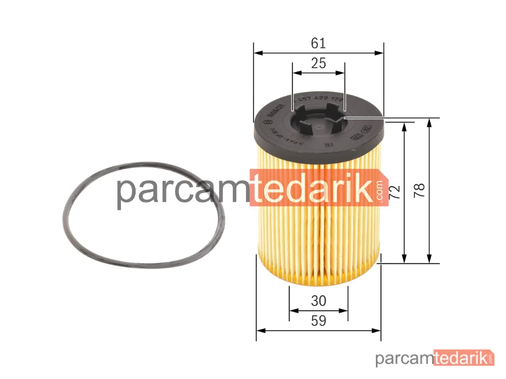 BOSCH 1457429178 | Yağ Filtresi — Opel Vectra B, Opel Omega B, Opel Astra G Coupe
