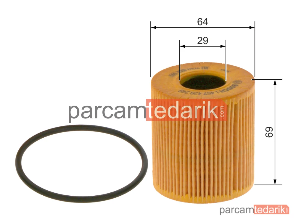BOSCH 1457429249 | Yağ Filtresi — Ford Transit, Mini, Mini Countryman