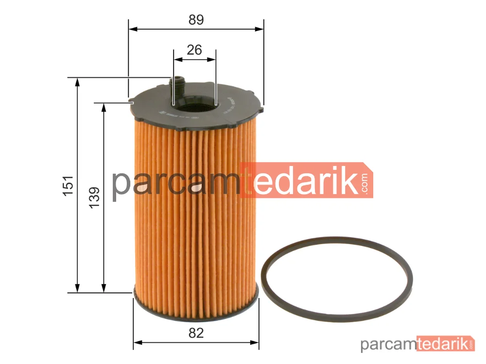 BOSCH 1457429307 | Yağ Filtresi — Land Rover Discovery IV, Peugeot 407, Peugeot 407 Coupe