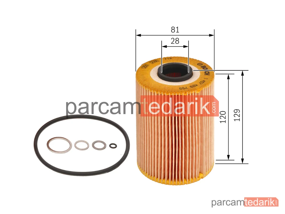 BOSCH 1457429755 | Yağ Filtresi — BMW 5, BMW 7, BMW 6