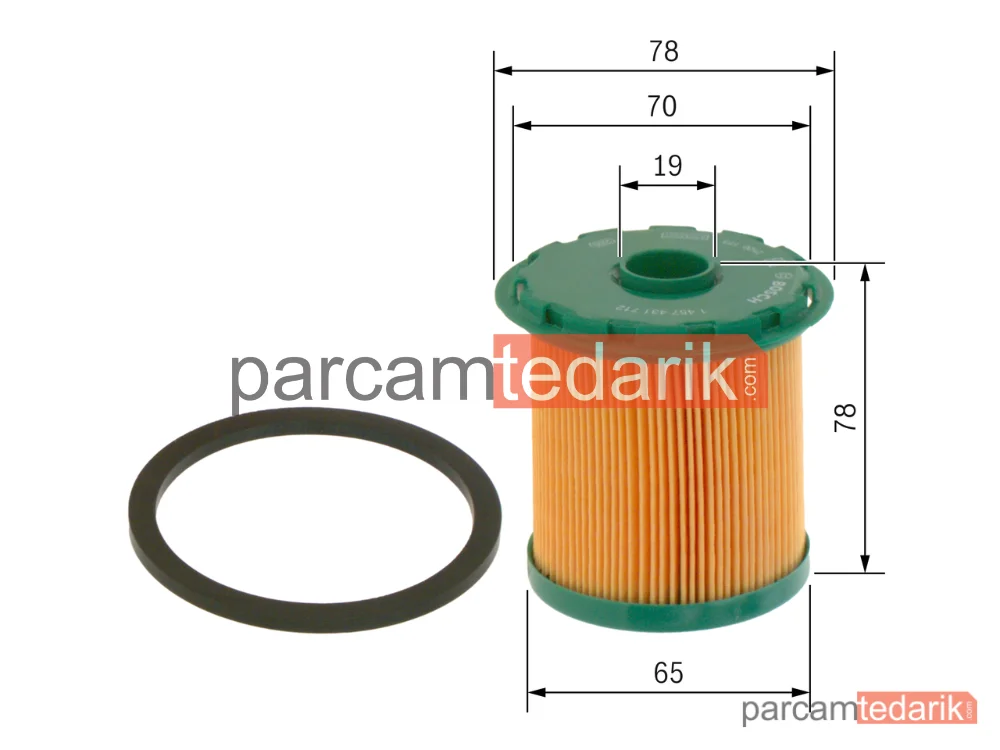 BOSCH 1457431712 | Yakıt Filtresi — Renault Kangoo, Renault Clio II, Renault Kangoo Express